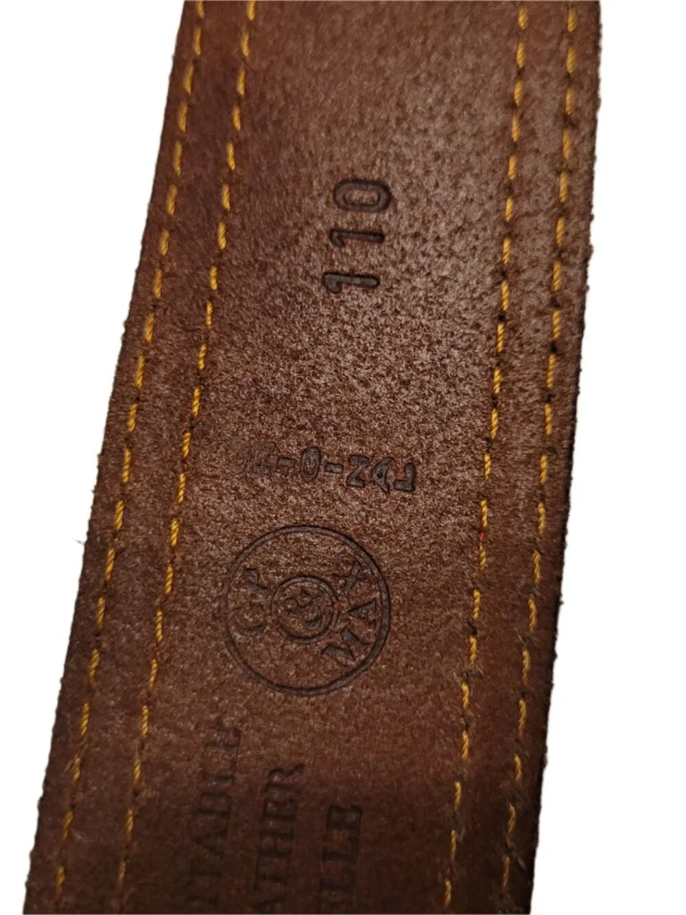 GP&MAX Italian Textured Leather Belt